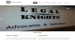 Desktop Screenshot of legalknights.in