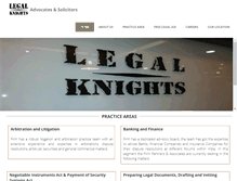 Tablet Screenshot of legalknights.in